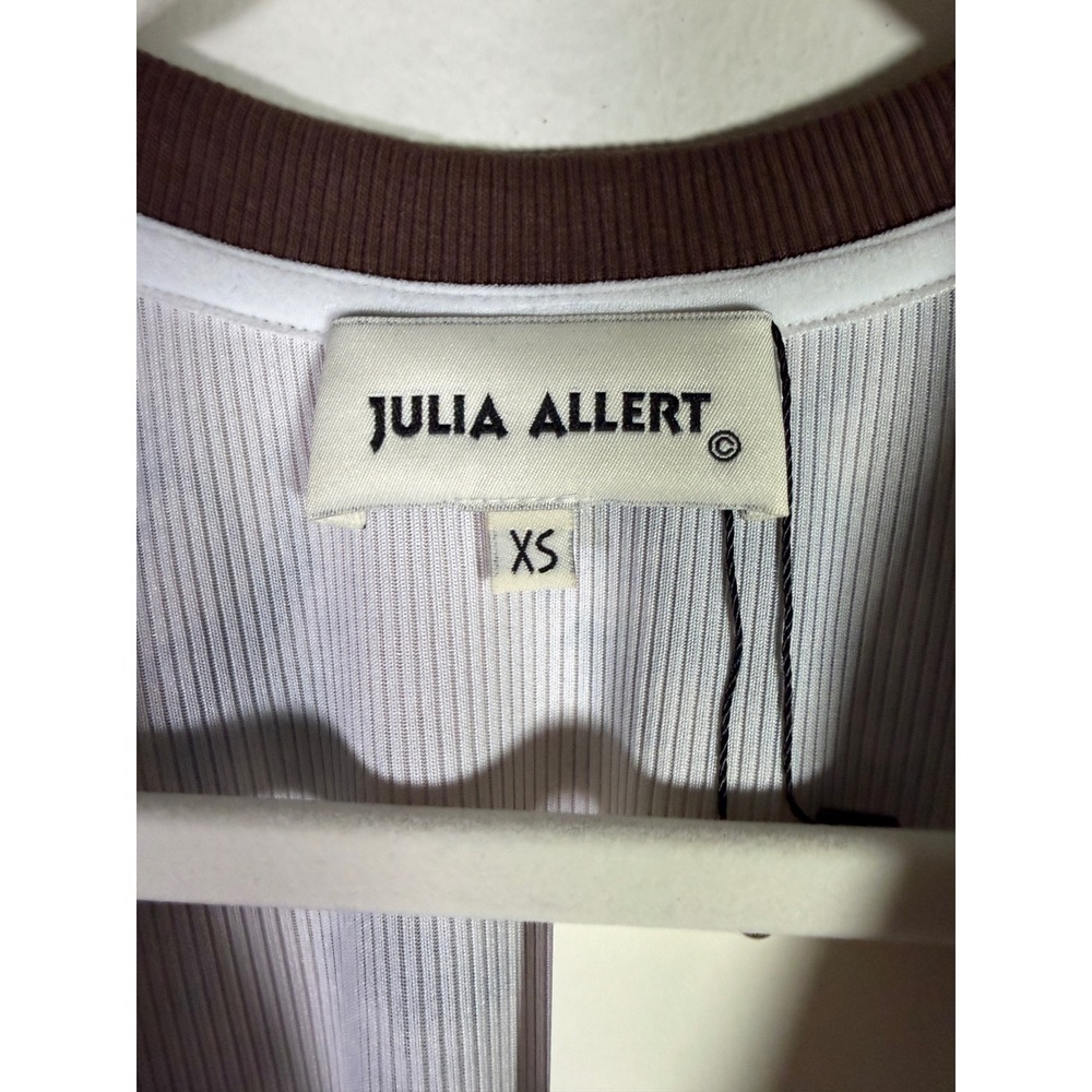 Julia Allert Womens Pink Black Tie Dye Ribbed Ringer Tank Top XS New - Picture 3 of 7